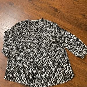 Lucky Brand black and white top